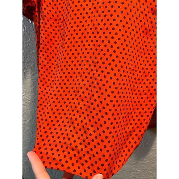 Ann Taylor Red Polka Dot Top Woman’s Size Medium - Picture 5 of 9